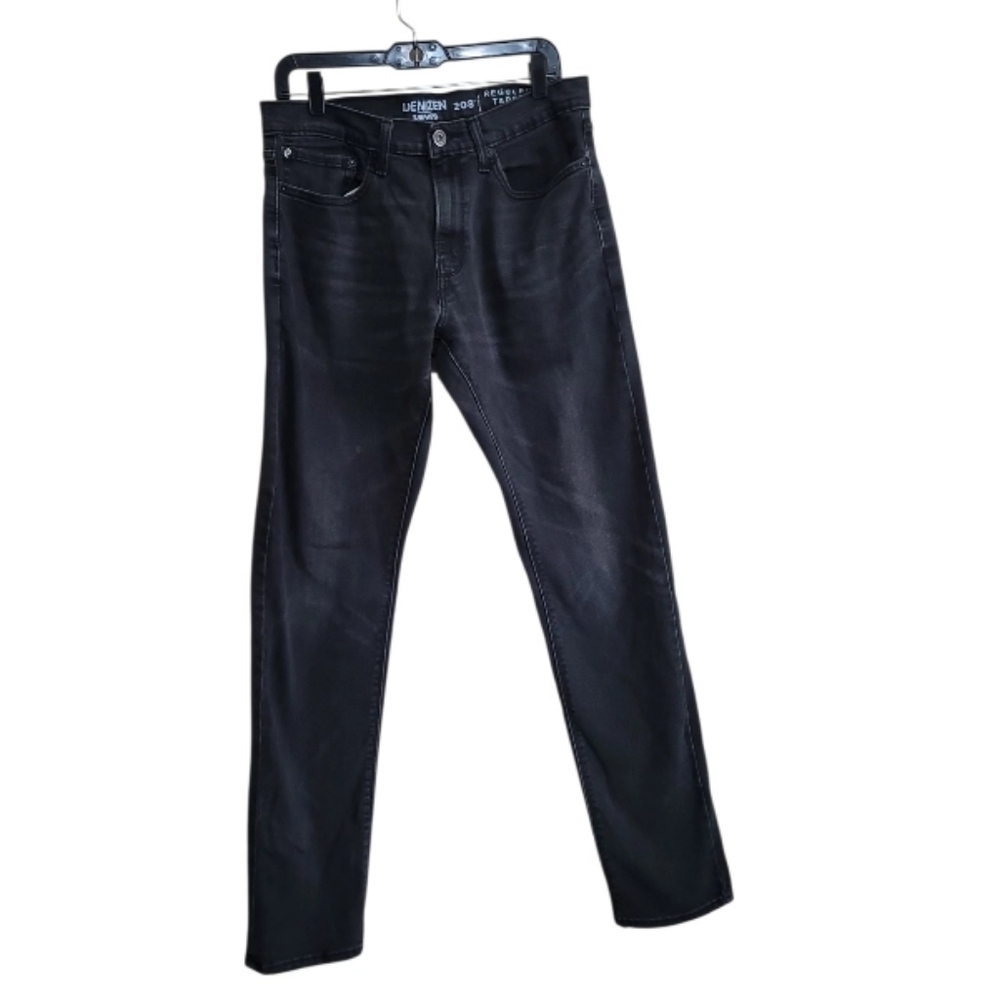 Levis Denizen Men Regular Faded Black Jeans Size 32×34